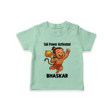 Tail Power Activated – Personalized Baby T-Shirt - MINT GREEN - 0-5 Months Old (Chest 17")