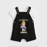 Lord Hanuman – Personalized Baby Dungaree - BLACK - 0 - 5 Months Old (Chest 18")