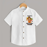 Small Hands Mighty Strength – Personalized Shirt - WHITE - 0 - 6 Months Old (Chest 23")