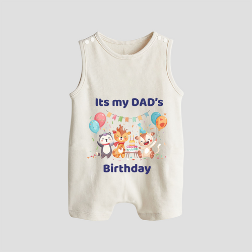 Celebrate Daddy's Day with Baby Romper/Sleeveless Romper | Soft Cotton Comfort