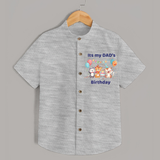 Celebrate Daddy's Day with Baby Shirt | Soft Cotton Comfort - GREY - 0 - 6 Months Old (Chest 23")