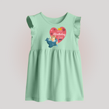 Cute Baby Frock Outfit for Dad's Birthday | Soft & Breathable - MINT GREEN - 0 - 3 Months Old (Chest 17")