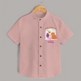 Daddy Birthday Shirt for Babies | Soft & Breathable Cotton Shirt - PEACH - 0 - 6 Months Old (Chest 23")