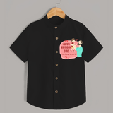 Special Baby Gift for Dad's Birthday | Personalized Infant Shirt - BLACK - 0 - 6 Months Old (Chest 23")