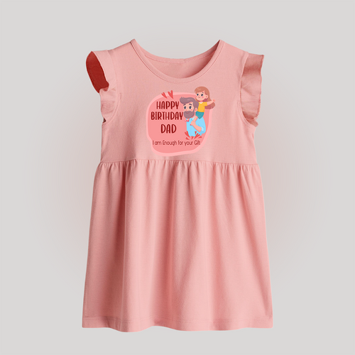 Baby Frock with Happy Birthday Dad Print | Ideal Keepsake for New Dads