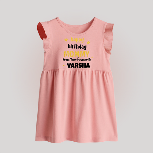 Baby's First Wish for Mom | Happy Birthday Baby Frock | Name Print Available
