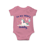 Newborn Romper/Onesie with Happy Birthday Mom Print | Keepsake Gift Idea - ONION - 0 - 3 Months Old (Chest 16")