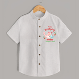 Mom Birthday Outfit for Baby Shirt | Soft Cotton Shirt - WHITE - 0 - 6 Months Old (Chest 23")