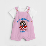 Baby Dungaree Set for Mommy's Big Day | Unique Birthday Gift - BABY PINK - 0 - 5 Months Old (Chest 18")