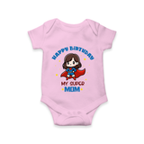 Baby Romper/Onesie for Mommy's Big Day | Unique Birthday Gift - BABY PINK - 0 - 3 Months Old (Chest 16")