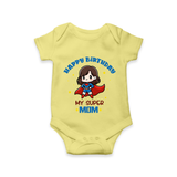 Baby Romper/Onesie for MommyÕs Big Day | Unique Birthday Gift - PASTEL YELLOW - 0 - 3 Months Old (Chest 16")