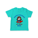 Baby T-Shirt for Mommy's Big Day | Unique Birthday Gift - TEAL - 0-5 Months Old (Chest 17")