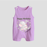 Celebrate Mommy with This Baby Romper/Sleeveless Romper | Perfect for Photoshoot - LILAC - 0 - 5 Months Old (Chest 18")