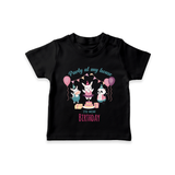 Baby T-Shirt for Mommy's Birthday | Soft Cotton Outfit for Newborns - BLACK - 0-5 Months Old (Chest 17")