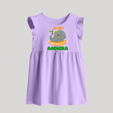 My First Independence Patriotic Elephant Baby Frock - LILAC - 0 - 3 Months Old (Chest 17")