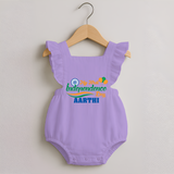 My First Independence Tricolour Celebration Romper Frock - LILAC - 0 - 3 Months Old (Chest 19")