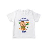 My First Independence Little Patriot T Shirt - WHITE - 0-5 Months Old (Chest 17")
