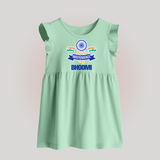 My First Independence Ashoka Pride Baby Frock - MINT GREEN - 0 - 3 Months Old (Chest 17")