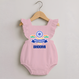 My First Independence Ashoka Pride Romper Frock - BABY PINK - 0 - 3 Months Old (Chest 19")