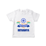My First Independence Ashoka Pride T Shirt - WHITE - 0-5 Months Old (Chest 17")