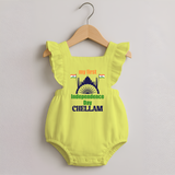 My First Independence Heritage Skyline Romper Frock - PASTEL YELLOW - 0 - 3 Months Old (Chest 19")