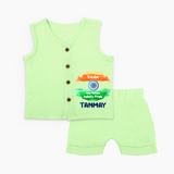 One Nation Infinite Pride Personalised Kid Jabla Set - PASTEL GREEN - 0 - 3 Months Old (Chest 9.8")