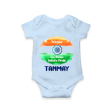 Tricolour Infinite Pride Romper - BABY BLUE - New Born (Chest 14")