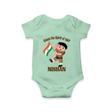 Spirit of 1947 Little Soldier Romper - MINT GREEN - New Born (Chest 14")
