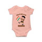 Spirit of 1947 Little Soldier Romper - PEACH - New Born (Chest 14")