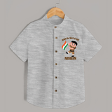 Spirit of 1947 Little Soldier Shirt - GREY - 0 - 6 Months Old (Chest 23")
