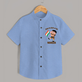 Spirit of 1947 Little Soldier Shirt - SKY BLUE - 0 - 6 Months Old (Chest 23")