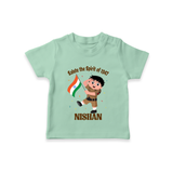 Spirit of 1947 Little Soldier T Shirt - MINT GREEN - 0-5 Months Old (Chest 17")