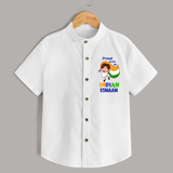 Proud to Be Indian Little Patriot Shirt - WHITE - 0 - 6 Months Old (Chest 23")