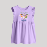 United by India Baby Frock - LILAC - 0 - 3 Months Old (Chest 17")