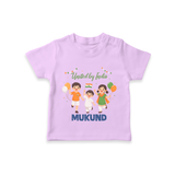 United by India T Shirt - LILAC - 0-5 Months Old (Chest 17")