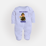 Made in India Baby Full Body Suit - BABY BLUE - New Born (Chest 7.5")