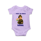 Made in India Baby Romper - LILAC - New Born (Chest 14")