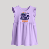 Proud to Be Indian Baby Baby Frock - LILAC - 0 - 3 Months Old (Chest 17")
