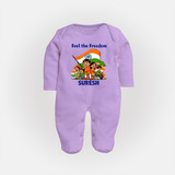 Feel the Freedom Baby Full Body Suit - LILAC - New Born (Chest 7.5")