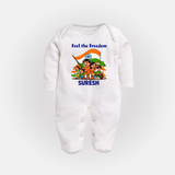 Feel the Freedom Baby Full Body Suit - WHITE - New Born (Chest 7.5")