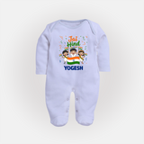 Jai Hind Baby Full Body Suit - BABY BLUE - New Born (Chest 7.5")