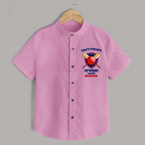 Dad’s Future Cricket Buddy SHIRT – Cute Sports Outfit - BABY PINK - 0 - 6 Months Old (Chest 23")
