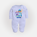 Can’t Keep Calm It’s Cricket Season FULL BODY SUIT - BABY BLUE - New Born (Chest 7.5")