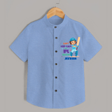 Can’t Keep Calm It’s Cricket Season SHIRT - SKY BLUE - 0 - 6 Months Old (Chest 23")