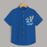 Can’t Keep Calm It’s Cricket Season SHIRT - COBALT BLUE - 0 - 6 Months Old (Chest 23")