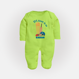 Cricket Fever Is On FULL BODY SUIT – Fan Edition - LIME GREEN - New Born (Chest 7.5")