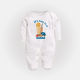 Cricket Fever Is On FULL BODY SUIT – Fan Edition - WHITE - New Born (Chest 7.5")
