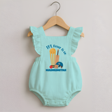 Cricket Fever Is On ROMPER FROCK – Fan Edition - MINT GREEN - 0 - 3 Months Old (Chest 19")