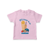 Cricket Fever Is On TSHIRT – Fan Edition - BABY PINK - 0-5 Months Old (Chest 17")