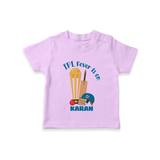 Cricket Fever Is On TSHIRT – Fan Edition - LILAC - 0-5 Months Old (Chest 17")